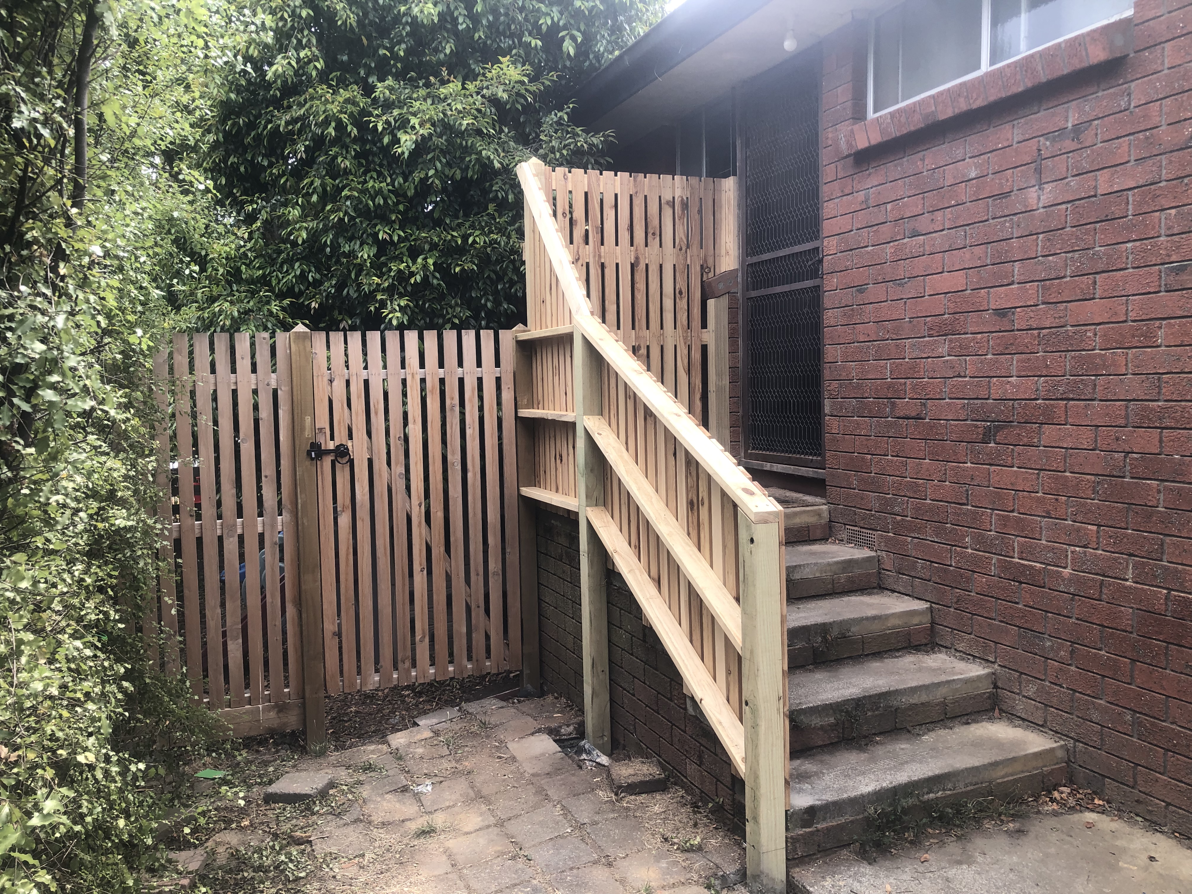 After - Backyard fence 