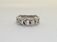 BRAND NEW SOLID STERLING SILVER CHAIN LINK RING