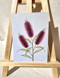 Bottle Brush Note Card