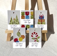 5 Pack Christmas Gift Tags