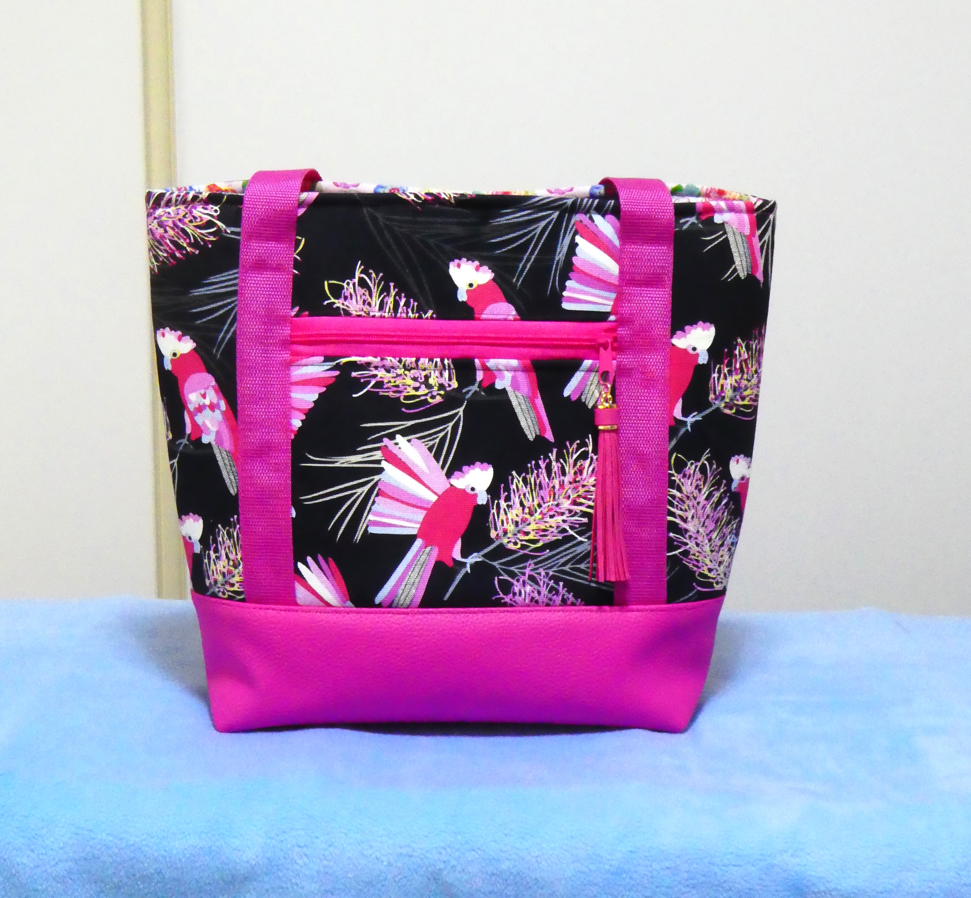 QUALITY HANDMADE CANVAS & LEATHER TOTE BAG