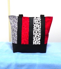 QUALITY HANDMADE PATCHWORK COTTON & LEATHER BAG