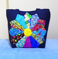 QUALITY HANDMADE DENIM AND PATCHWORK FABRIC BAG