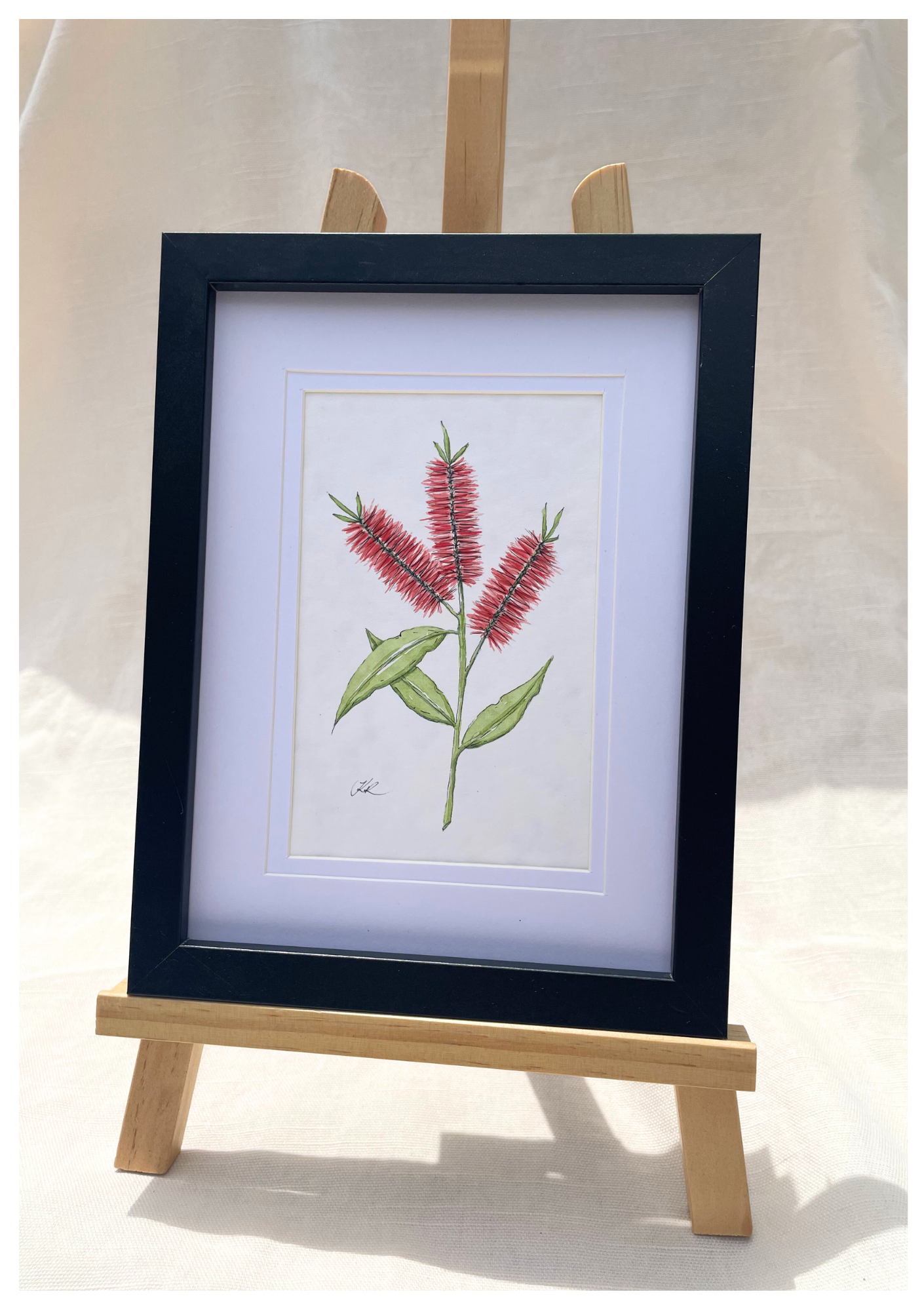 Bottle Brush Original Watercolour