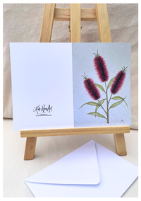 Bottle Brush Note Card