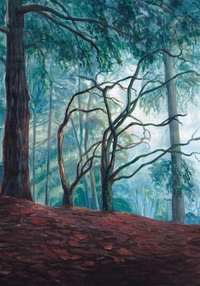 Misty Forest - Acrylic Painting on Paper