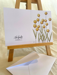 Billy Buttons Note Card
