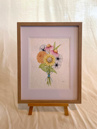 Sunflower Bouquet Original Watercolour