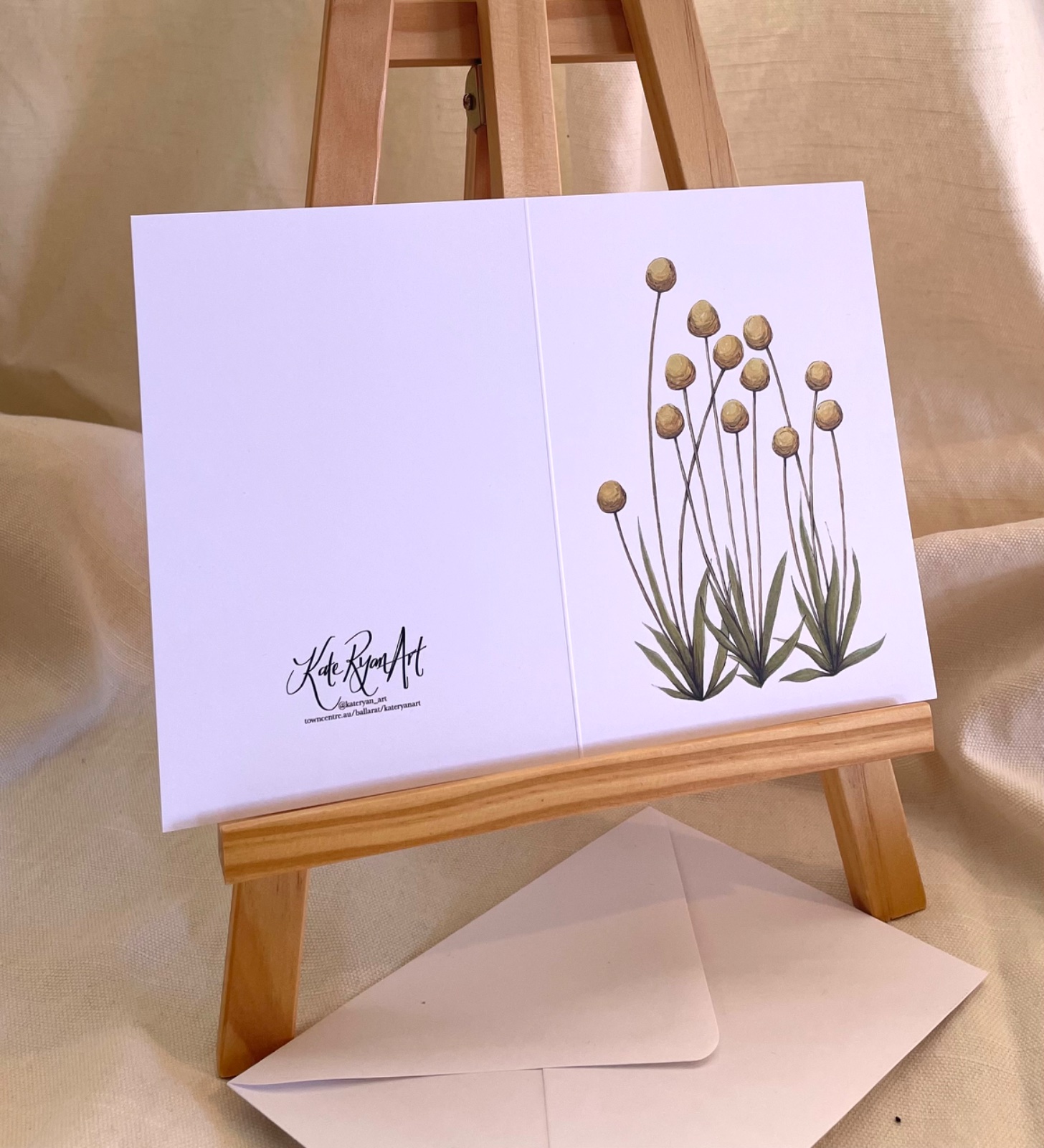 Billy Button Note Card
